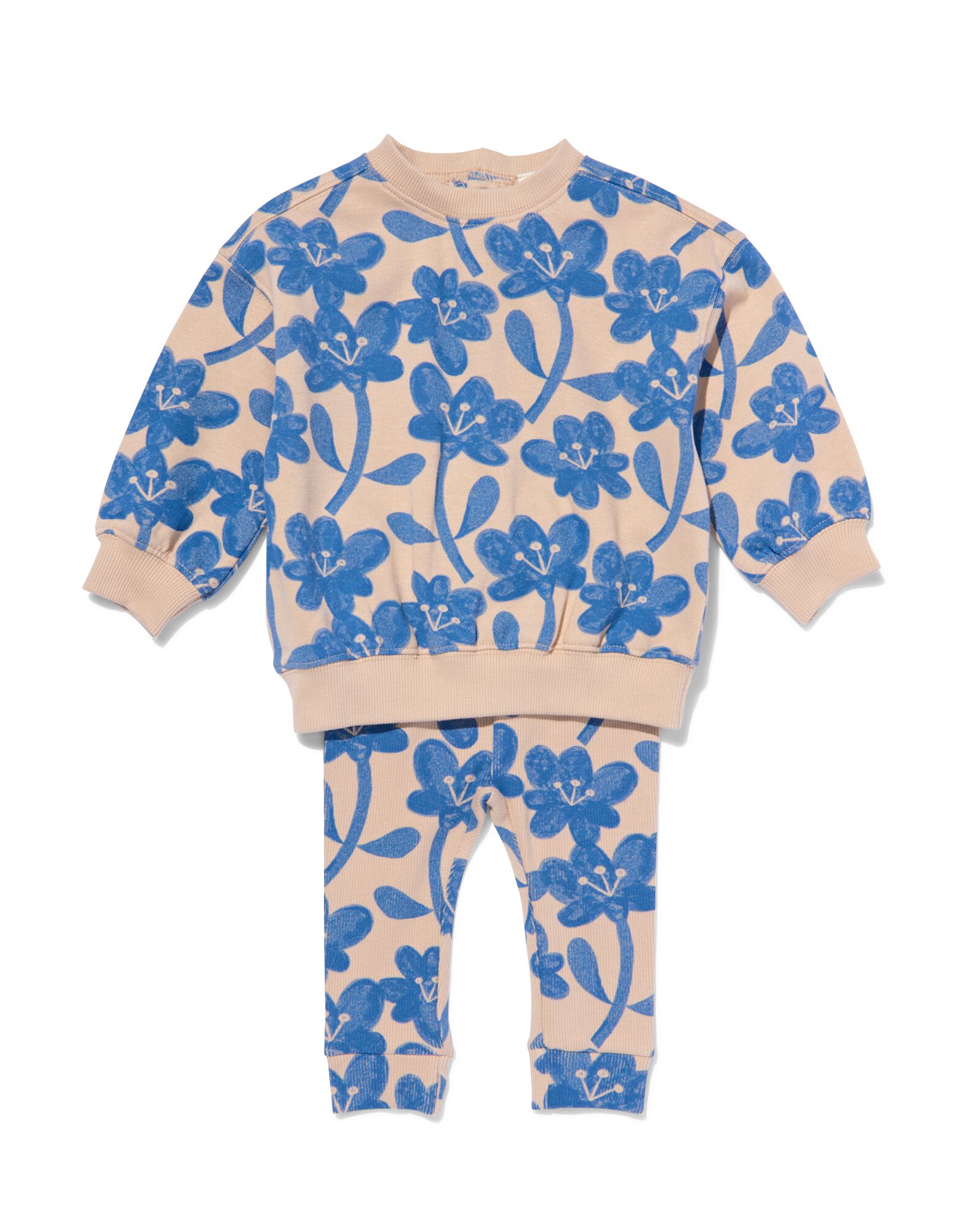 lot sweat et legging pour b&eacute;b&eacute; fleurs sable - 33066250SAND - HEMA
