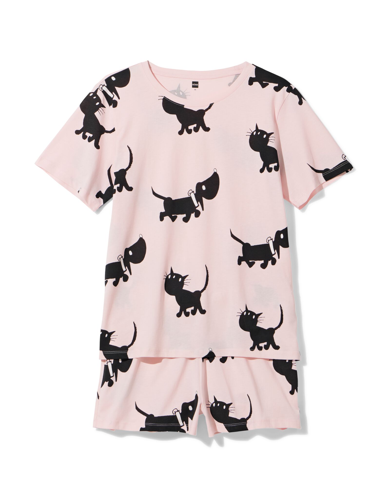 Takkie und Siepie Damen-Kurz-Pyjama aus Jersey hellrosa hellrosa - 23401550LIGHTPINK - HEMA