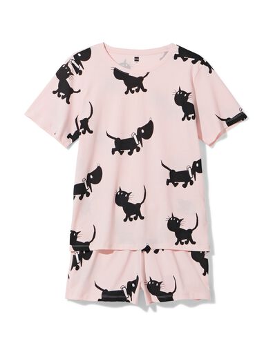 Takkie und Siepie Damen-Kurz-Pyjama aus Jersey hellrosa hellrosa - 23401550LIGHTPINK - HEMA