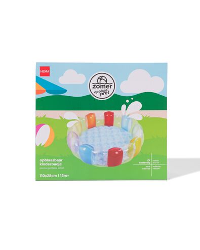 pataugeoire gonflable ⌀ 110 x 28 cm - 15800056 - HEMA