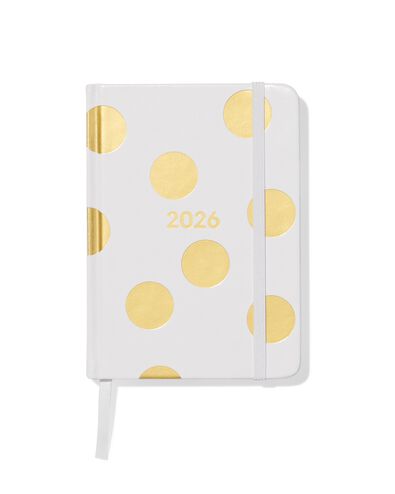agenda 2026 A6 PU stippen goud - 14500605 - HEMA
