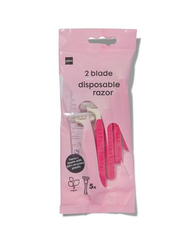 wegwerp scheermesjes 2-blad - 5 stuks - 11312060 - HEMA