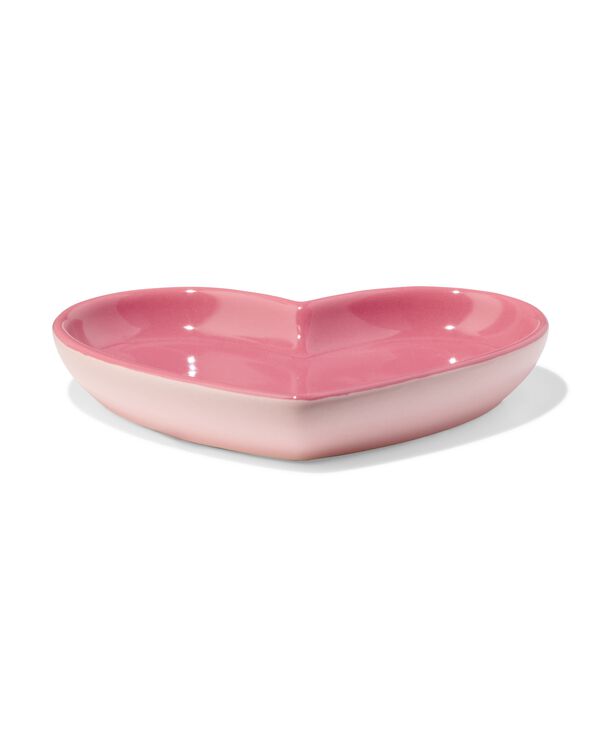 plat c&oelig;ur c&eacute;ramique rose - 61100260 - HEMA