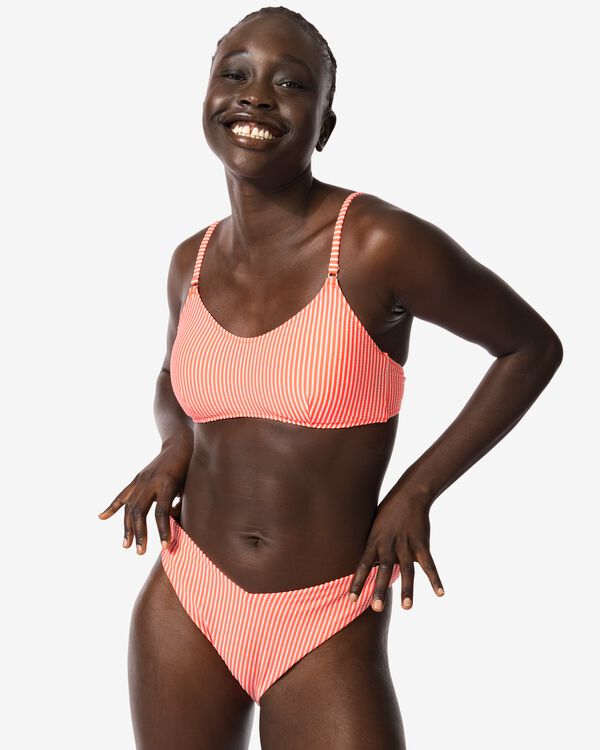 Damen-Bikinihose, Seersucker rosa rosa - 22352060PINK - HEMA