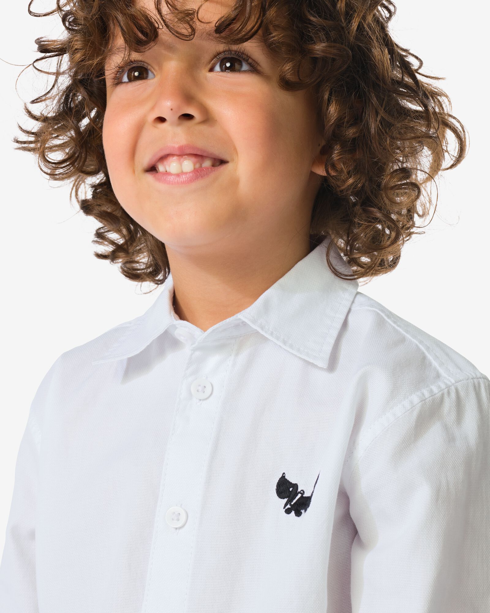 Takkie kinderoverhemd wit - 30707114WHITE - HEMA