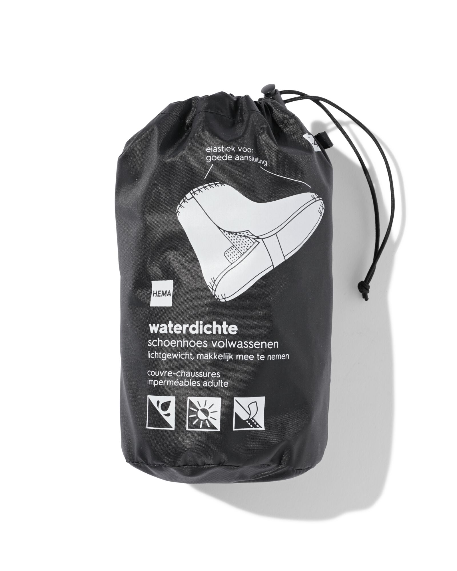 couvre-chaussures adulte noir noir - 34440080BLACK - HEMA