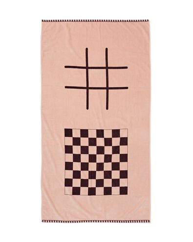 strandlaken met spel 180x100cm katoen - 41800272 - HEMA