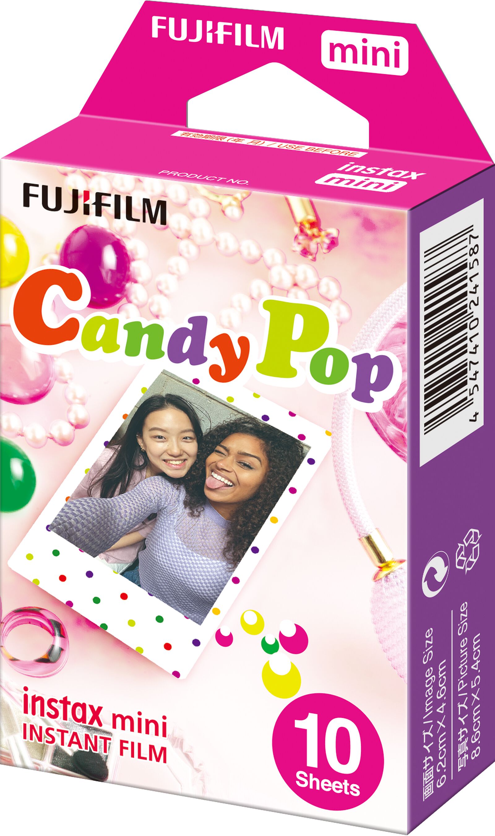 10er-Pack Fotopapier für Fujifilm Instax Mini, Candypop - 60300396 - HEMA