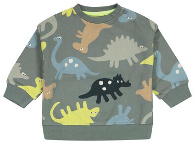 babysweater dino groen - 1000025129 - HEMA