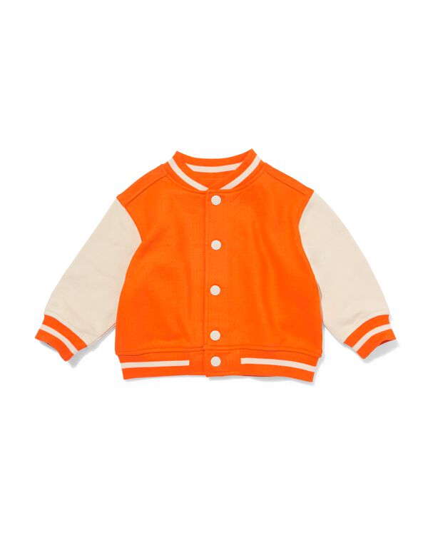Baby-Bomberjacke aus Sweatstoff, K&ouml;nigstag orange orange - 33193470ORANGE - HEMA