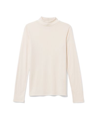 Damenrolli Lora, gerippt  eierschalenfarben eierschalenfarben - 36204350OFFWHITE - HEMA