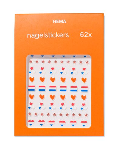 autocollants pour ongles c&oelig;urs et &eacute;toiles - 62 pi&egrave;ces - 11240170 - HEMA