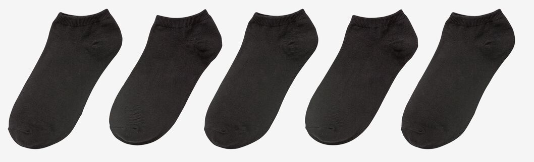 5 paires de socquettes homme noir - 1000001522 - HEMA