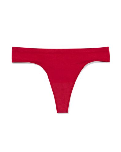 string femme sans coutures en micro rouge M - 19650377 - HEMA
