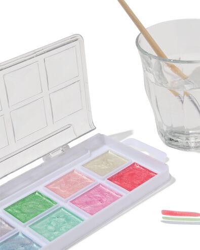 Perlmutt-Wasserfarben-Set, 12-teilig - 60702805 - HEMA