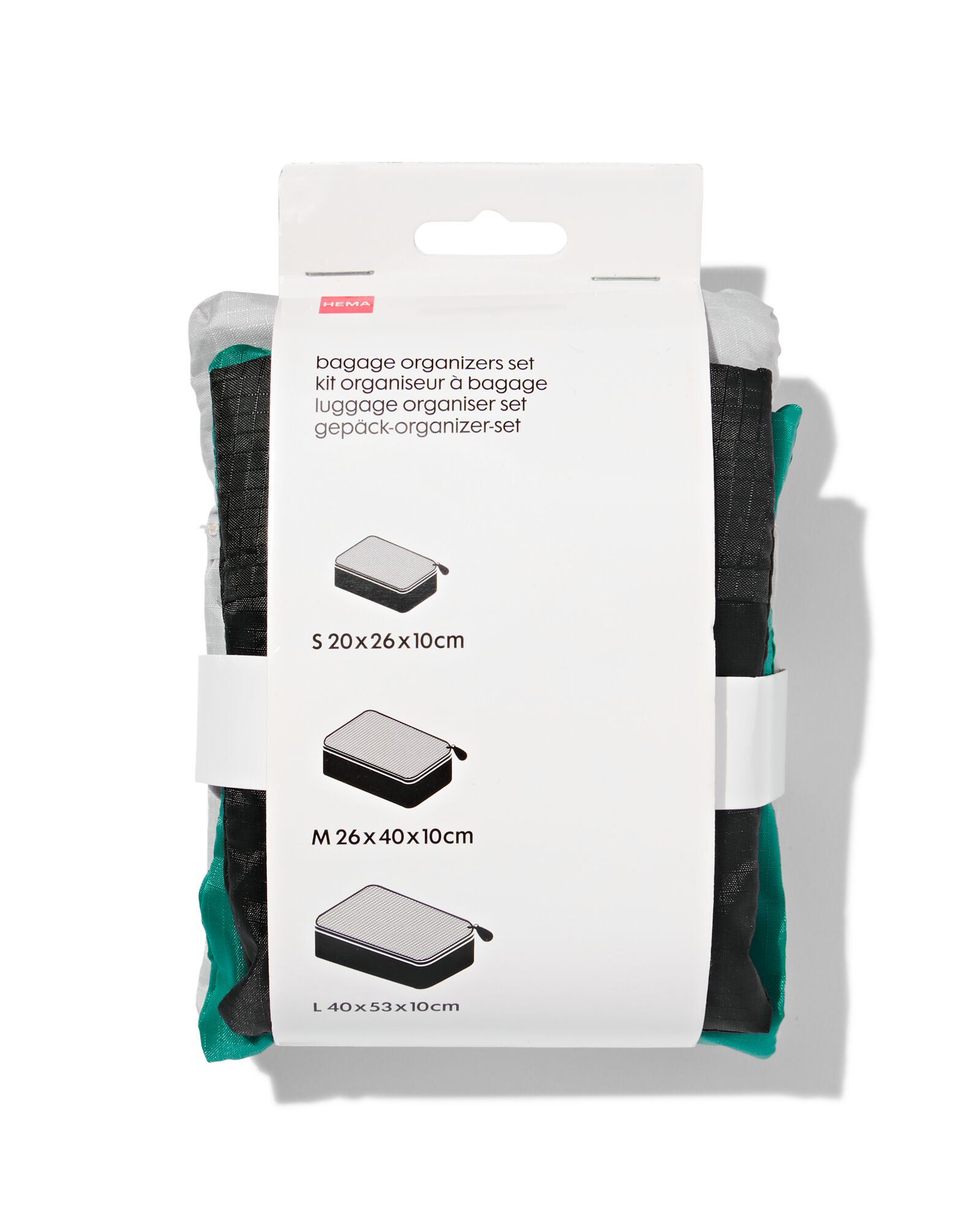 3 organiseurs de bagages - 18640044 - HEMA