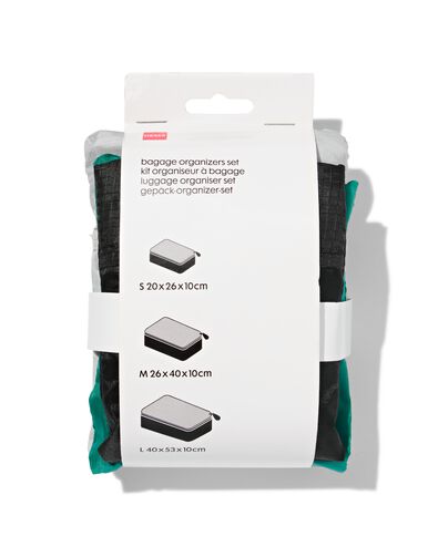 3 organiseurs de bagages - 18640044 - HEMA