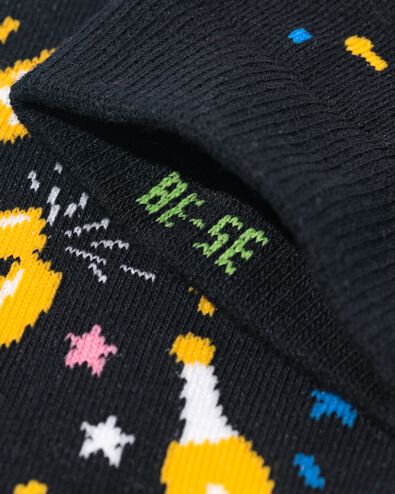 Socken, mit Baumwolle, Cheers schwarz schwarz - 1000029355 - HEMA