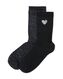 2 paires de chaussettes femme avec coton noir 39/42 - 4270457 - HEMA