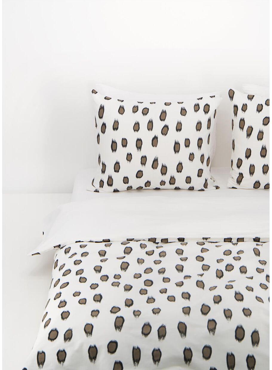 Dekbedovertrek Zacht Katoen Grafisch Gebroken Wit Hema