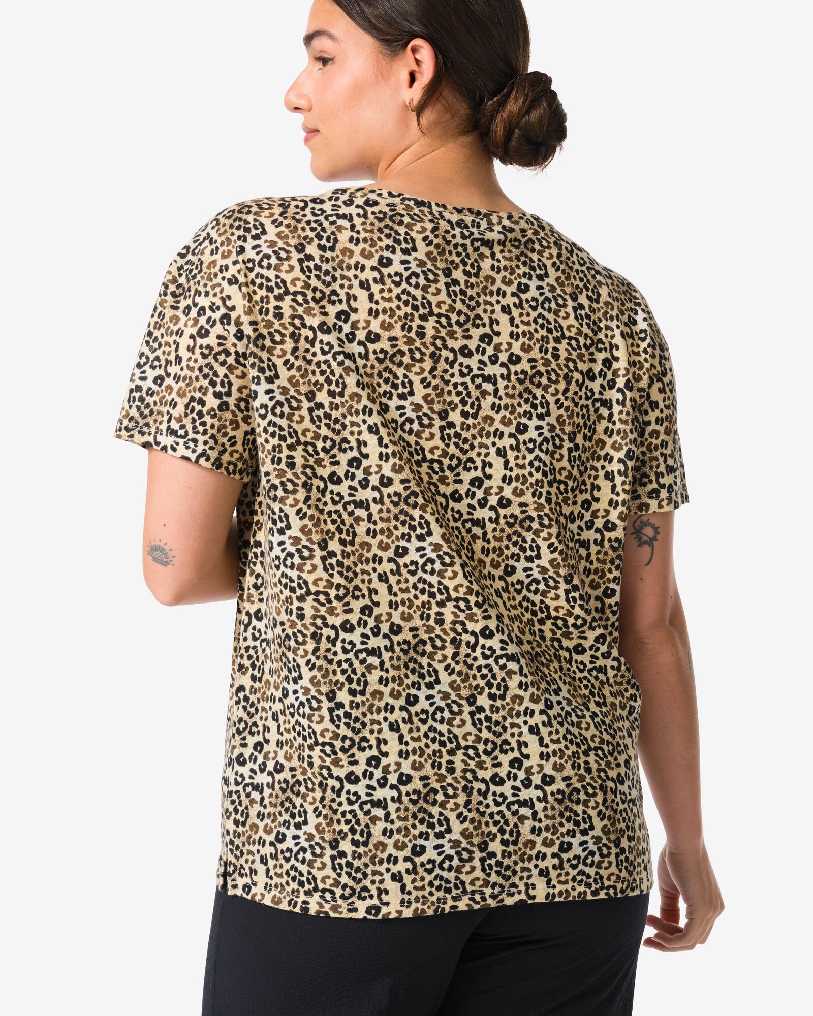 Damen-T-Shirt Evie, Leopard bunt - 36218965MULTI - HEMA