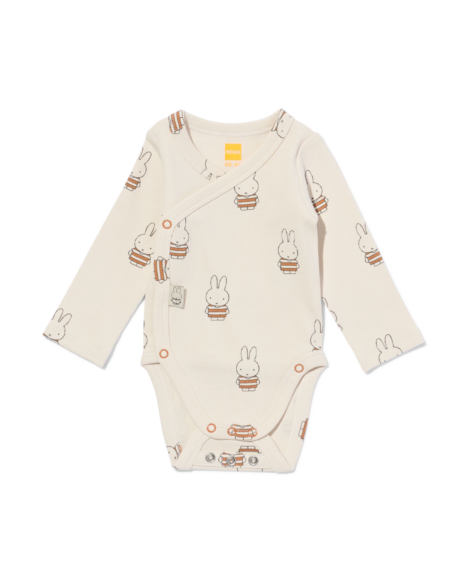 body b&eacute;b&eacute; &eacute;volutif miffy c&ocirc;tel&eacute; avec stretch &eacute;cru &eacute;cru - 33410020ECRU - HEMA
