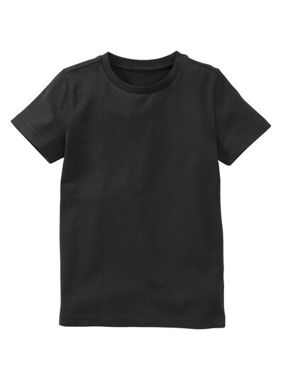 t-shirt enfant - coton bio noir 86/92 - 30729270 - HEMA