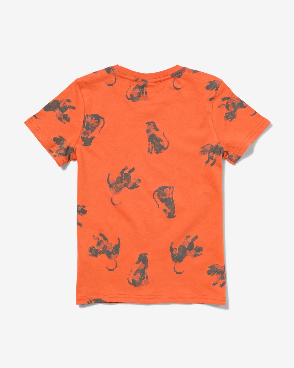 t-shirt enfant chien marron marron - 1000030672 - HEMA