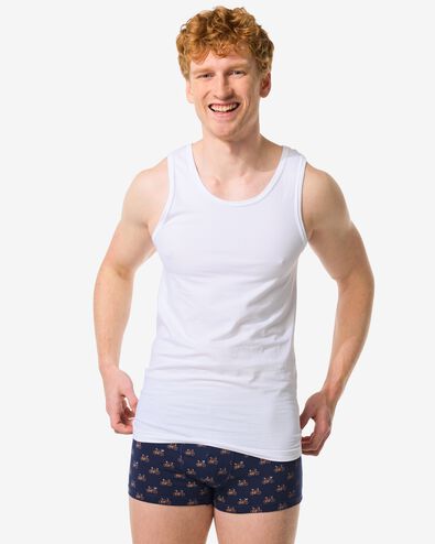chemises homme sans couture perfect comfort - 2 pi&egrave;ces blanc blanc - 1000009850 - HEMA