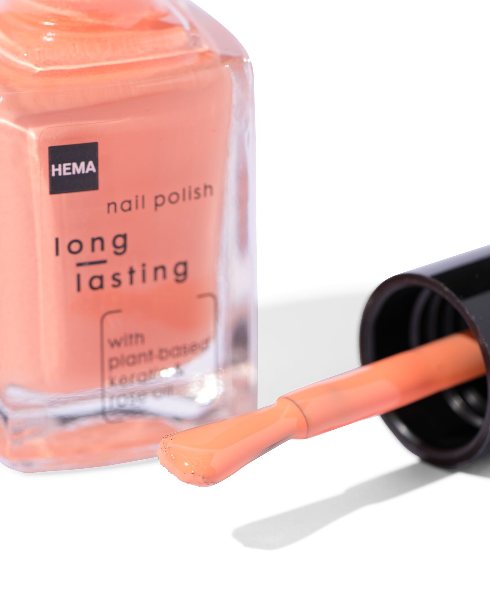set de vernis &agrave; ongles longue dur&eacute;e orange paillet&eacute; 2 pi&egrave;ces - 60640081 - HEMA