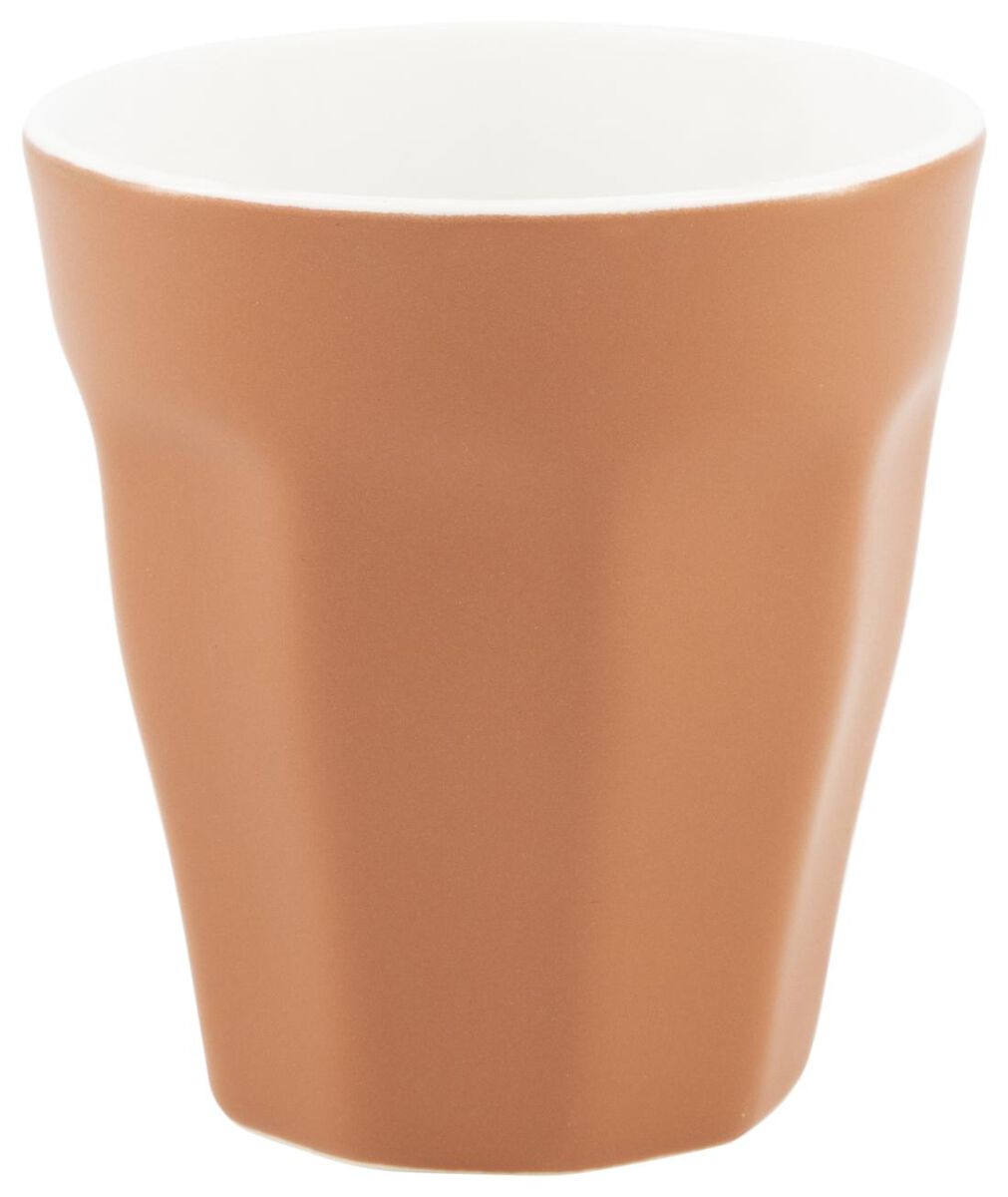 mug - 250 ml - Mirabeau mat - terracotta - 9602207 - HEMA