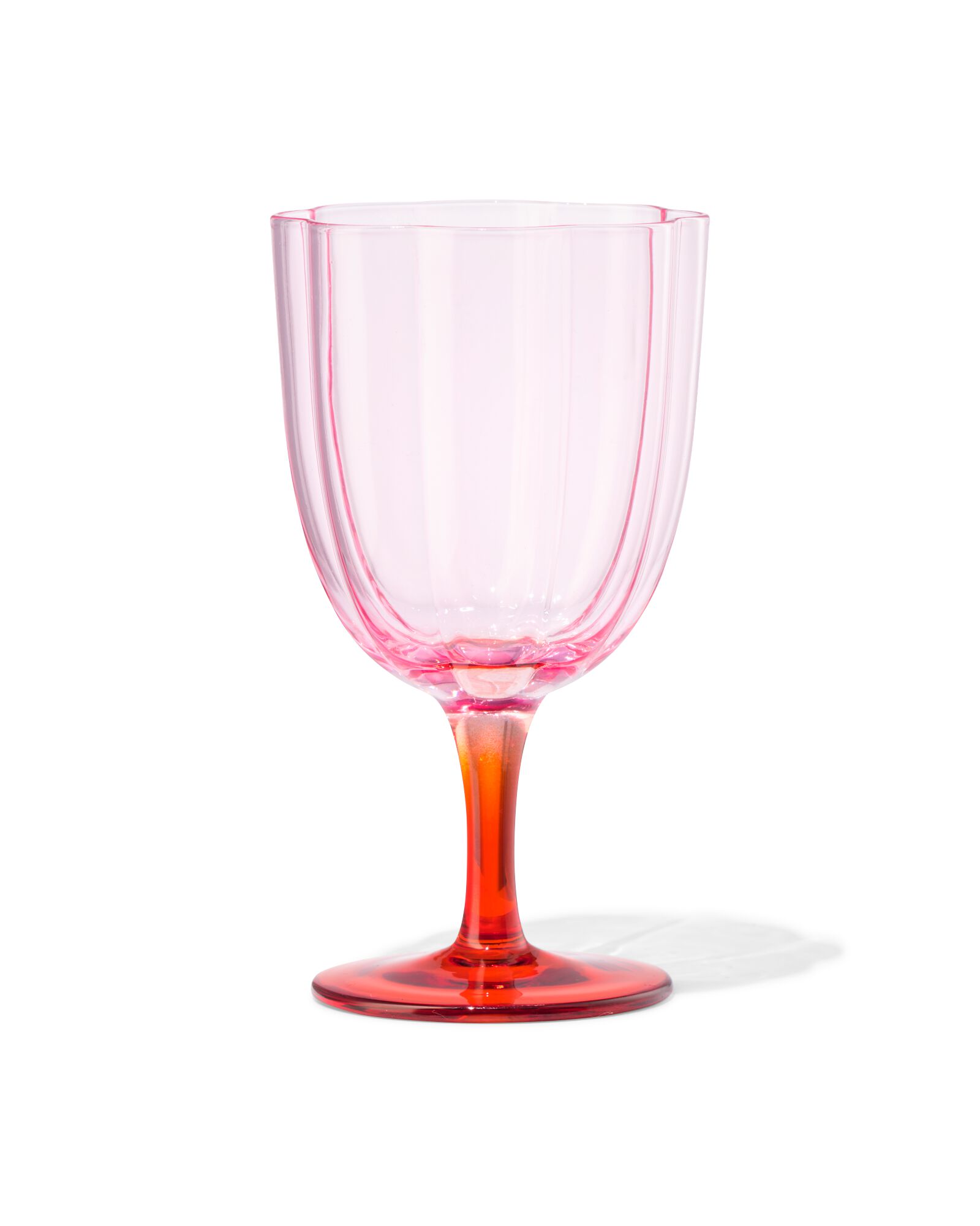 verre &agrave; vin 190ml en forme de fleur rose - 61104507 - HEMA