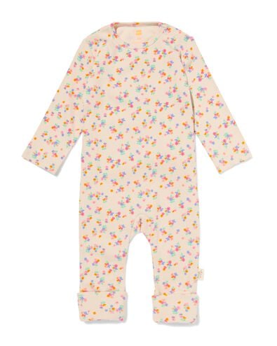 Newborn mitwachsender Strampler mit Blumen blau blau - 33439520BLUE - HEMA