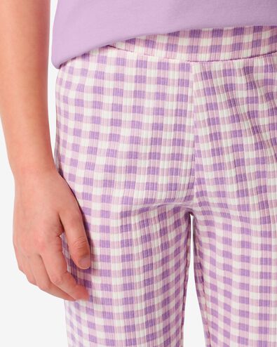 legging enfant évasé avec côtes violet violet - 30860218PURPLE - HEMA