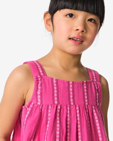 kinderblouse strepen donkerroze donkerroze - 30851817DARKPINK - HEMA
