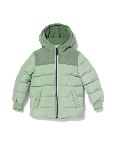 manteau enfant avec capuche vert 134/140 - 30767959 - HEMA