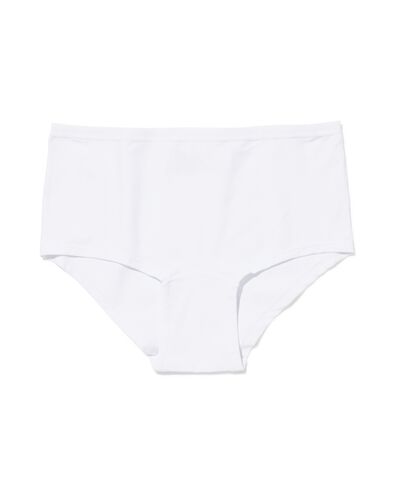 damesboxer perfect comfort katoen  wit - 19611314WHITE - HEMA
