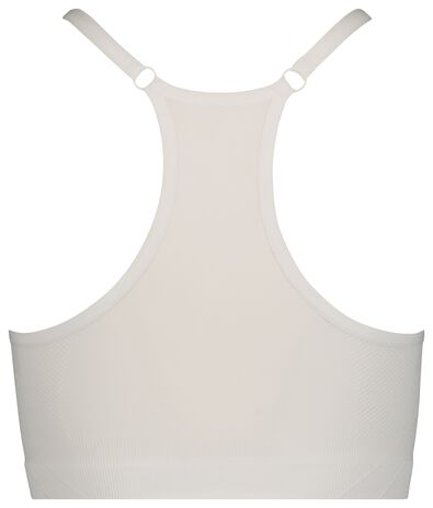 soutien-gorge de sport préformé sans coutures light support blanc - 1000018881 - HEMA