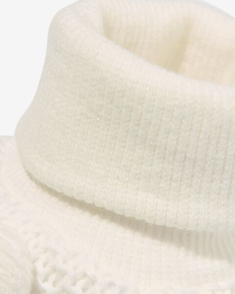 chaussons nouveau-né tricot blanc blanc - 1000020660 - HEMA