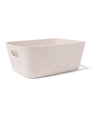 Korb 33 x 14 cm, Filz, Beige - 39800054 - HEMA