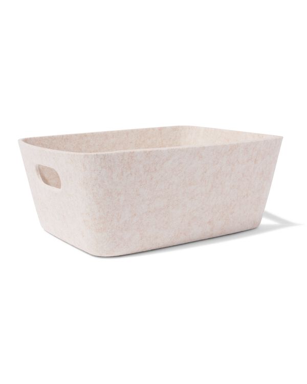 mand 33x14cm vilt beige - 39800054 - HEMA