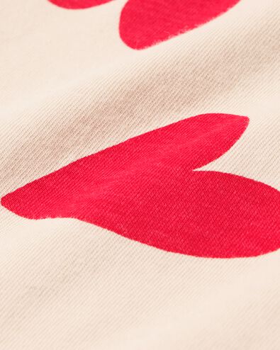chemise de nuit enfant en coton avec coeurs rouge 134/140 - 23080681 - HEMA