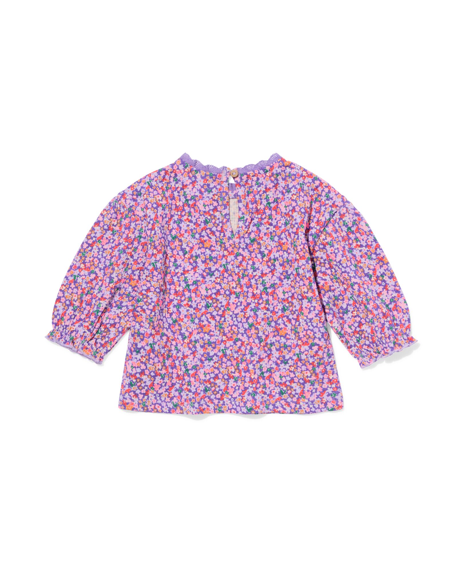 t-shirt b&eacute;b&eacute; fleurs violet - 33038270PURPLE - HEMA