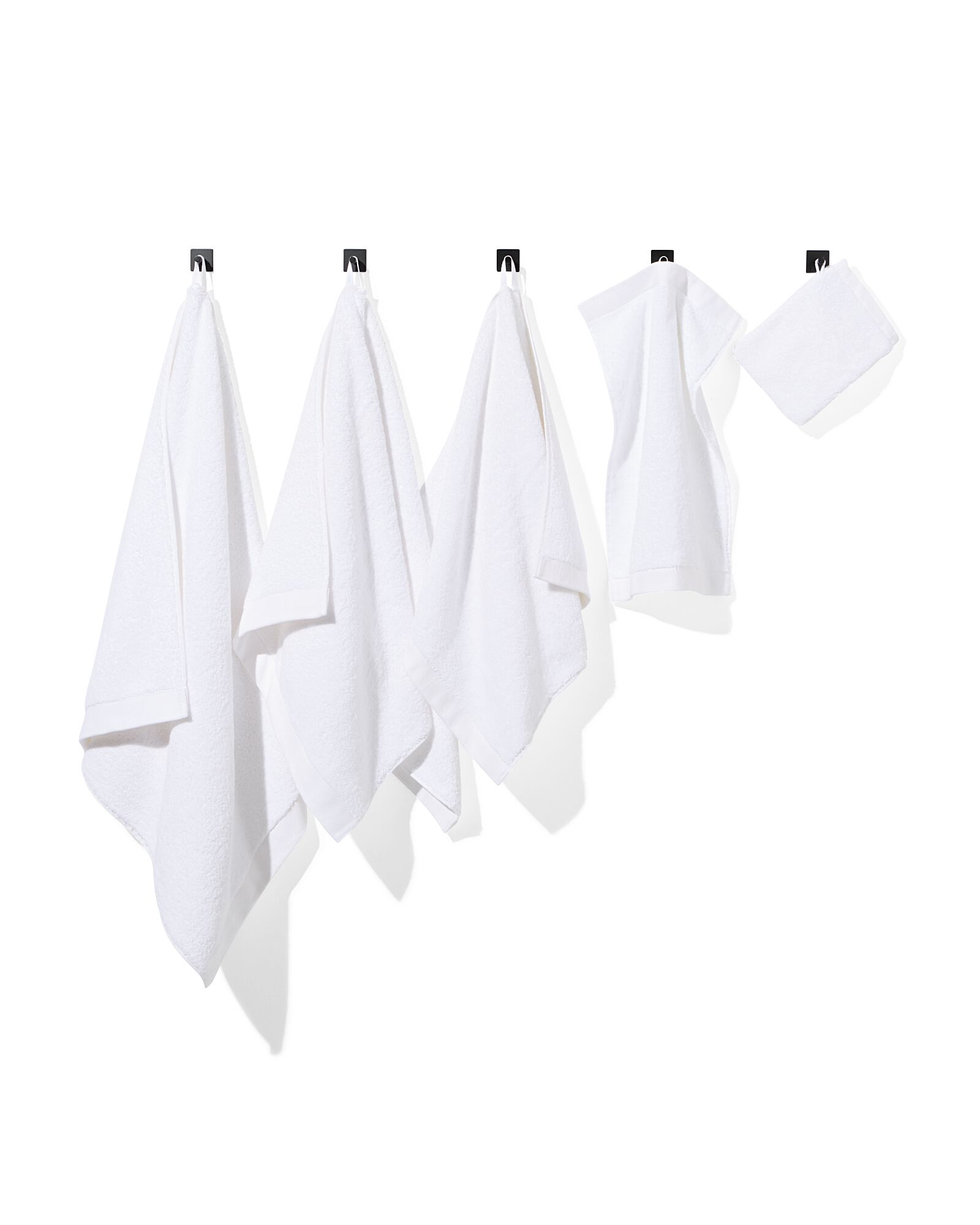 gant de toilette ultrasoft 16 x 22 - blanc - 5237001 - HEMA