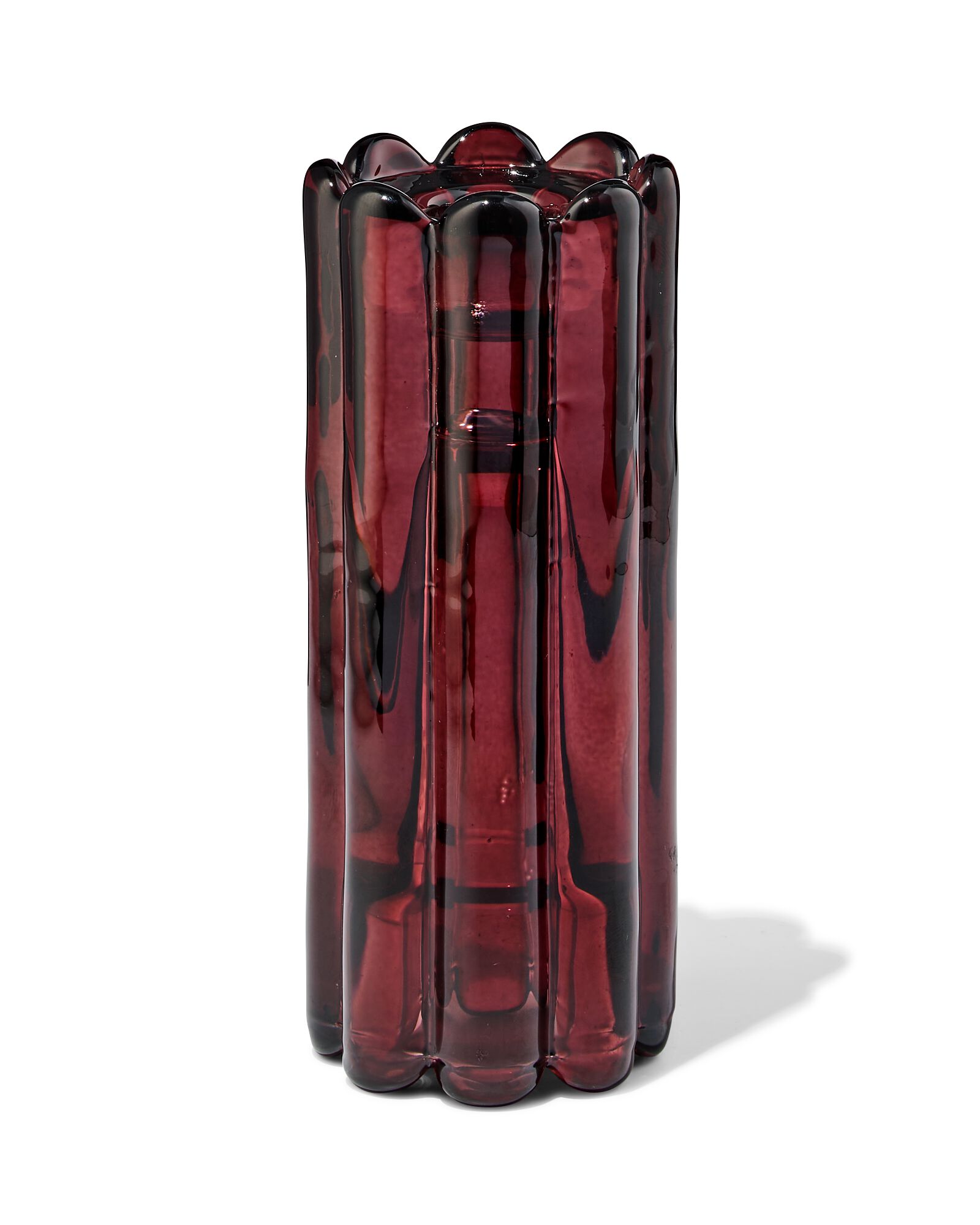 bougeoir 5,8x10 cm verre brun - 13325042 - HEMA