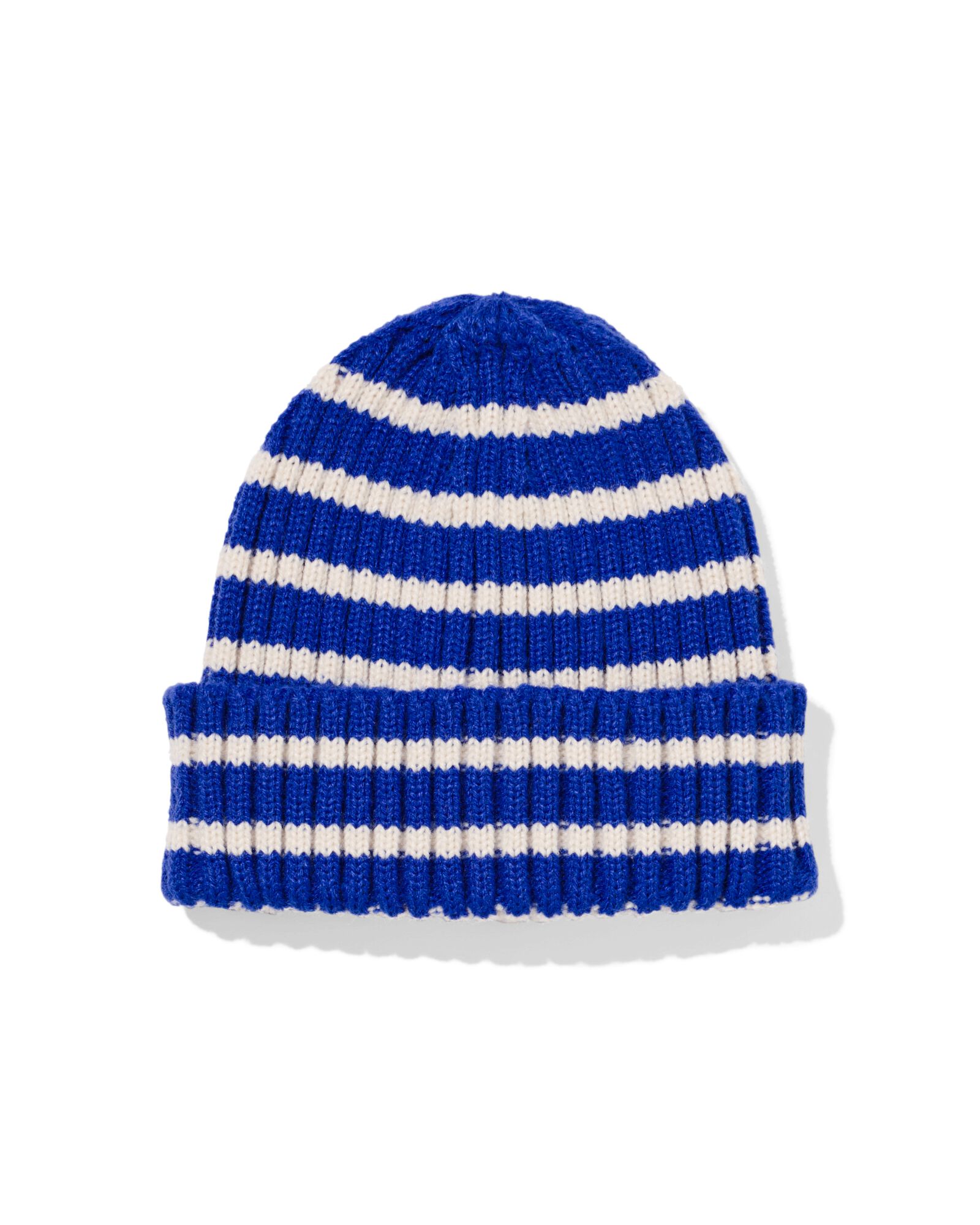 bonnet nervur&eacute; &agrave; rayures bleu - 33200355BLUE - HEMA