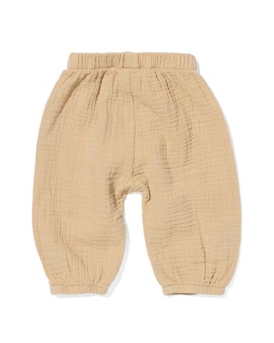 pantalon nouveau-né mousseline sable 68 - 33494114 - HEMA
