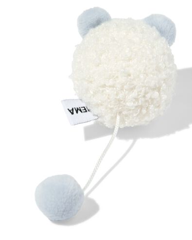 jouet chat 9 cm souris &agrave; remonter blanc/bleu - 61100342 - HEMA