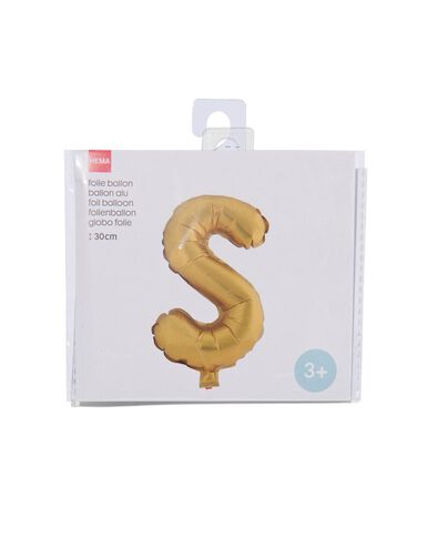 Folienballon S gold S - 14200257 - HEMA