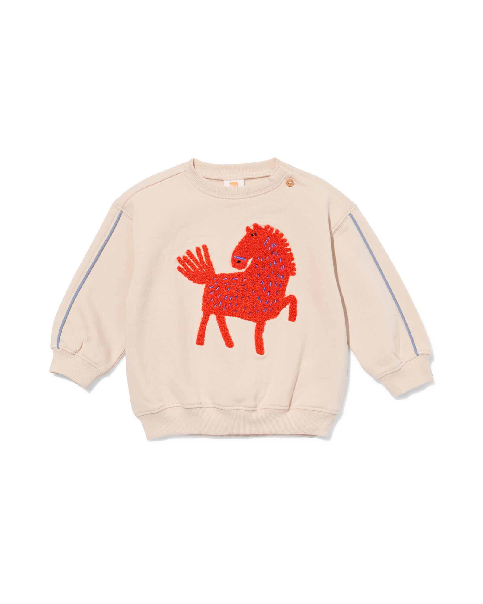 baby sweater paard ecru - 33164670ECRU - HEMA